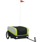 Prikolica za bicikl crno-zelena 45 kg željezna | shoptok.hr