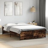  Okvir za krevet boja hrasta 120x190cm konstruirano drvo i metal | shoptok.hr