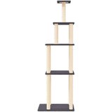 Mačje drevo s praskalniki iz sisala temno sivo 183 cm, (20797035) | Shoptok.si