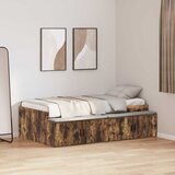  Krevetna konstrukcija s ladicama Dimljeni hrast 90 x 200 cm | shoptok.hr