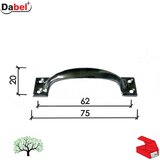 Dabel rukohvat za nameštaj RU5 75mm q 0101532 cene