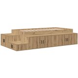  Okvir kreveta s pohranom Umjetnički hrast 100x200 cm | shoptok.hr
