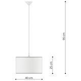 Sollux SL.1417 - Dečiji luster na lanku FAIRY, 1xE27/15W/230V, prečnik 40 cm | Eponuda.com