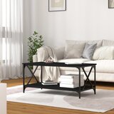  Stolić za kavu crni 100x50x45 cm konstruirano drvo i željezo | Shoptok.si
