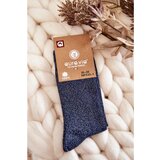 Kesi Women's Socks With Shiny Thread Navy blue Cene