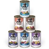  Ekonomično pakiranje Doggy Dog Adult 24 x 400 g - Mješovito pakiranje 1 (6 varijanti) | shoptok.hr