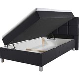 CARRYHOME POSTELJA Z VZMETNICO 120 cm x 200 cm , tekstil črna | Shoptok.si