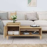  Stolić za kavu boja hrasta 100 x 50 x 45 cm konstruirano drvo | shoptok.hr