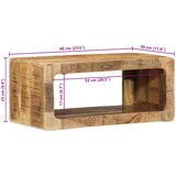  TV ormar Smeđa 60 x 30 x 25 cm Čvrsto drvo manga | shoptok.hr