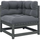 Kutna vrtna sofa s antracit jastucima od masivne borovine | shoptok.hr