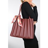 LuviShoes BAKEL Burgundy Women's Shoulder Bag cene
