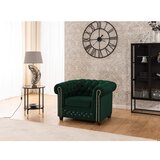 Ropez Zelena baršunasti chesterfield fotelja York Blik – | shoptok.hr