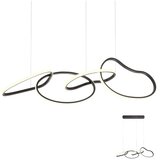  redo 01-2596 - led prigušiva viseća lampa na sajli bias LED/87,4W/230V 3000K crna | Eponuda.com