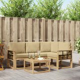  Set vanjskih sofa 5 kom. Bijela i bež | shoptok.hr