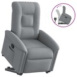 Maison Chic Naslanjač - Relax naslanjač s funkcijo vstajanja svetlo sivo blago, (22042121) | Shoptok.si