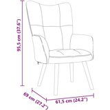 vidaXL Stol za sproščanje taupe blago | Shoptok.si
