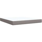 vidaXL Krevet s oprugama i madracem smeđesivi 180x200 cm tkanina | shoptok.hr