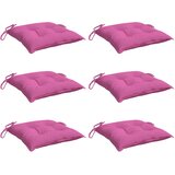  Jastuci za stolice 6 kom ružičasti 40 x 40 x 7 cm od tkanine | Eponuda.com