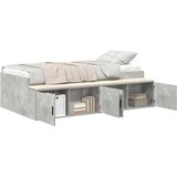  Krevetna konstrukcija s ladicama Betonski sivi 90 x 200 cm | shoptok.hr