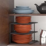 Aberto Design stalak za ceđenje sudova KB091, 24.5x24.5x19.5cm, Dvodelni, Crni | ePonuda.com