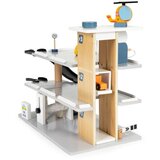 ECO TOYS Velika drvena garaza parking sa liftom i autoperionicom ( 1088 ) | ePonuda.com