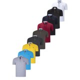 Dewberry NINE-PACK T8582 MENS T-SHIRT-BLACK-WHITE-NAVY BLUE-KHAKI-BURGUNDY-ANTHRACITE-K.TURQUOISE-YELLOW-GREY Cijene