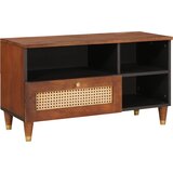 vidaXL Omare in policami za shranjevanje medijev s predalom s polico s shranjevanjem Rjava | Shoptok.si