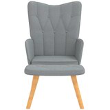  Stolica za opuštanje s osloncem za noge svjetlosiva od tkanine | shoptok.hr