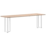  Noge za konzolni stol T-oblika 2 kom Bijele 38x25x(72-73) cm Čelik | shoptok.hr