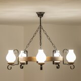  Brilagi - Luster na lancu ROATA 5xE14/40W/230V, prečnik 70 cm, bukovo drvo | Eponuda.com