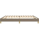  Okvir za krevet s oprugom smeđesivi 200x200 cm od tkanine | shoptok.hr