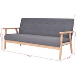  Komplet kavčev 2 kosa iz blaga temno sive barve, (20698012) | Shoptok.si