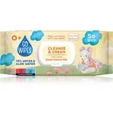 Cleanse & Cream Sweet Almond Milk dječje nježne vlažne maramice s aloe verom 50 kom