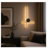 Solea 143 zidna lampa 12W 3000K crna/zlato | Eponuda.com
