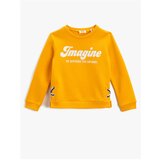 Koton Slogan Printed Sweatshirt Long Sleeve Cotton | Shoptok.si