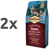 Carnilove cat adult sensitive & long hair - losos 2 x 6 kg Cene