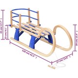  Sklopive sanjke s naslonom 110 cm od šperploče | shoptok.hr
