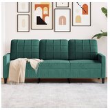 vidaXL Trosjed tamnozeleni 180 cm baršunasti | shoptok.hr