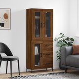 vidaXL Visoka komoda boja hrasta 69 5x34x180 cm od konstruiranog drva | shoptok.hr