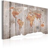  Slika - World Map: Wooden Stories 90x60 | shoptok.hr
