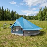 Tipi šator s krovom Plava 800 x 800 x 430 cm Poliester i čelik Cijene