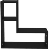 Zidne police 2 kom crne 50 x 15 x 50 cm konstruirano drvo | shoptok.hr