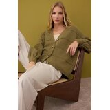 TRENDYOLMILLA Ženski kardigan Twoaw26Hi00206, maslinasta | Eponuda.com
