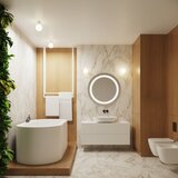 Sollux Stropna svetilka HALO bela IP44, (5000352249) | Shoptok.si