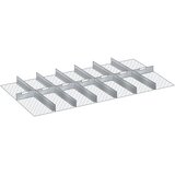 LISTA Ločilna stena, za omare z merami 1431 x 725 mm, za predale z višino 100 mm | Shoptok.si