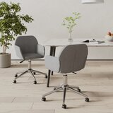 vidaXL Okretne blagovaonske stolice od tkanine 2 kom svjetlosive | shoptok.hr