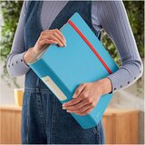 Leitz Mapa A4 PP 2-obroča Cosy z elastiko, 80 mm, modra | Shoptok.si