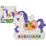  Interactive Piano Unicorn Sound Animals Vehicle Sounds Melodies White Cene