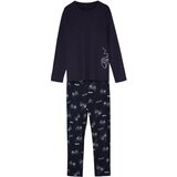 Trendyol Men's Navy Regular Fit Printed Knitted Pajamas Set Cene