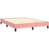  Box spring postelja z vzmetnico roza 140x200 cm žamet, (20893995) | Shoptok.si